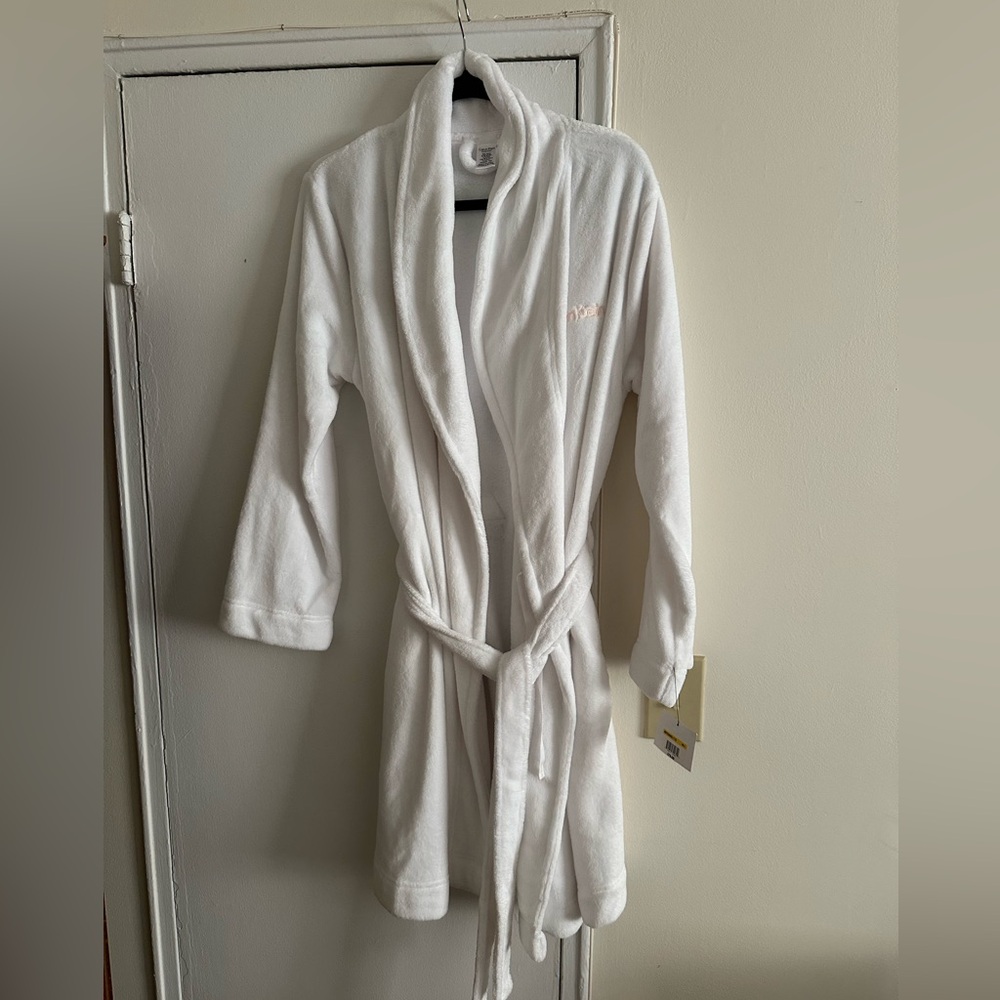 Calvin Klein short terry robe